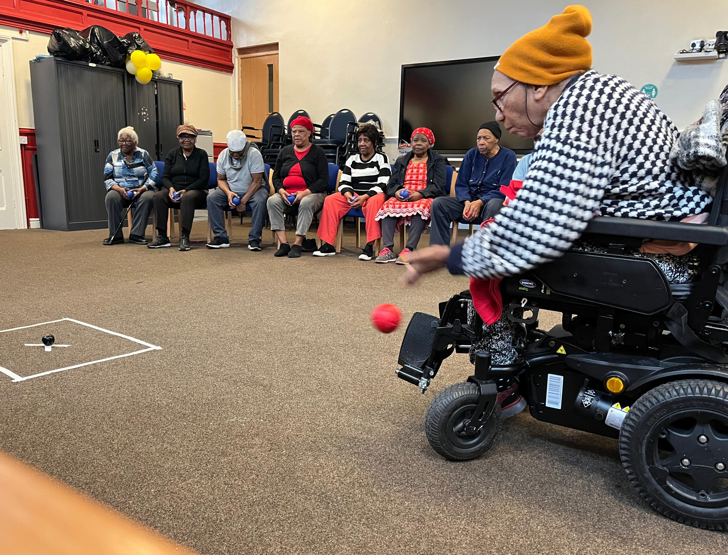 Chair based activities at Yellowbird Age Friendly